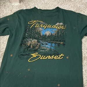 Buckle Kids Turquoise Sunset Graphic Tee